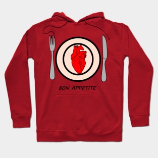 Heart on plate Hoodie